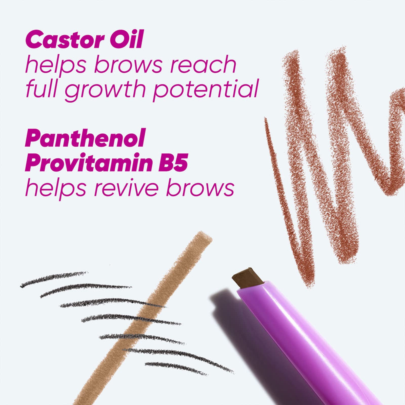 Kosas Brow Pop offre une application naturelle même sur les sourcils clairsemés.