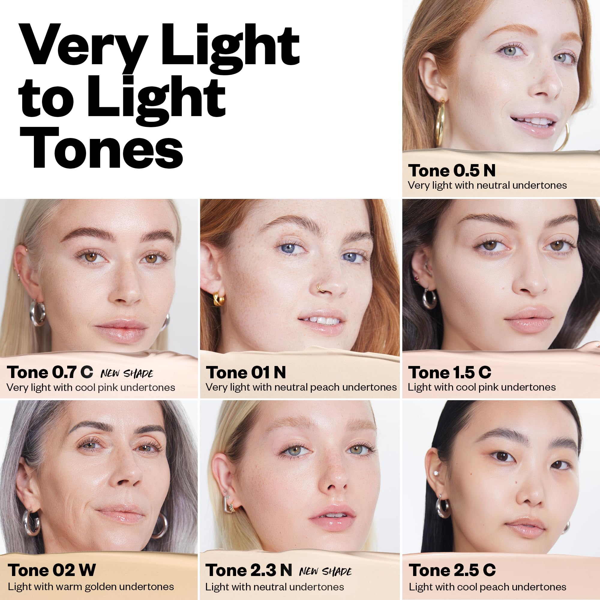 Cernes corrigés avec le Revealer Concealer, regard plus clair et reposé.