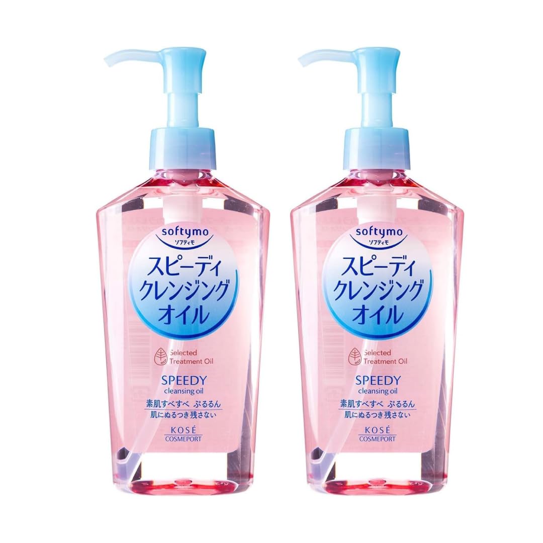 Kose Softy mo Speedy Cleansing Oil, derrame de la botella para limpieza suave de poros