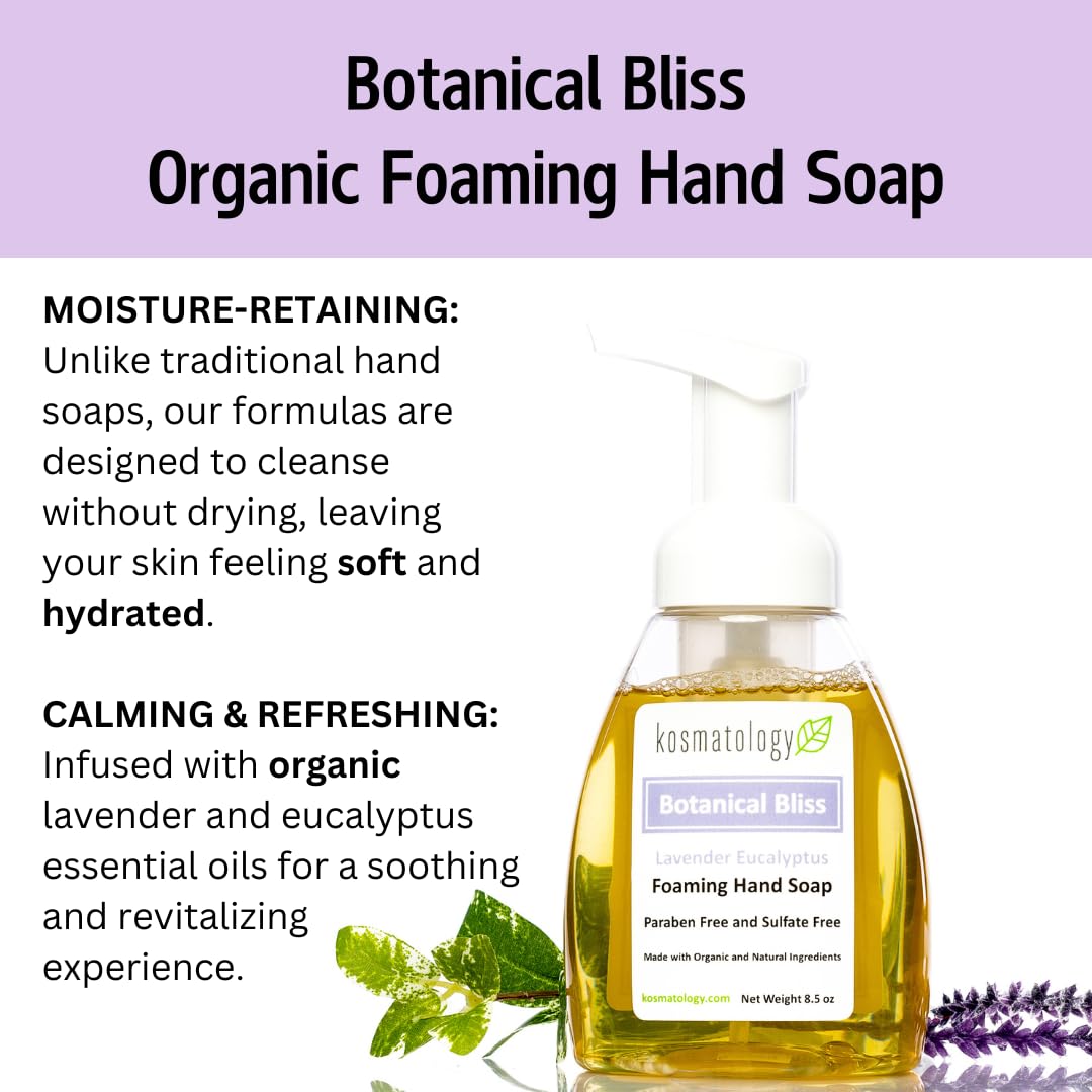 Kosmatology Botanical Bliss espuma de manos: textura suave que cuida la piel.