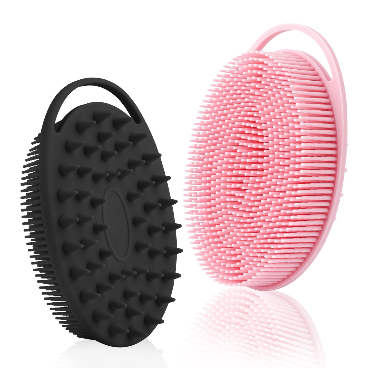 KQNBI exfoliante de silicona, dos caras, exfolia suavemente para todo el cuerpo.