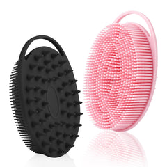 KQNBI exfoliante de silicona, dos caras, exfolia suavemente para todo el cuerpo.