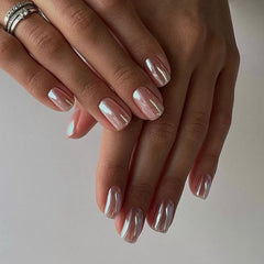 KQueenest uñas forma coffin corta con aspecto natural y duradero