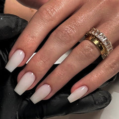 Detalles de gel de alta cobertura en uñas postizas KQueenest