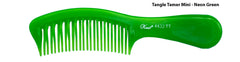 Krest cepillo curvo dientes turquesa facilita desenredo del cabello rizado
