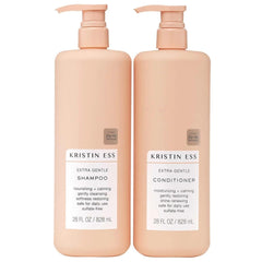 Dúo Kristin Ess Champú suave en botella para limpieza diaria suave