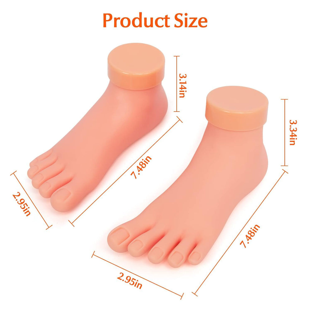 Krofaue pie derecho práctico para aprender diseño de uñas.