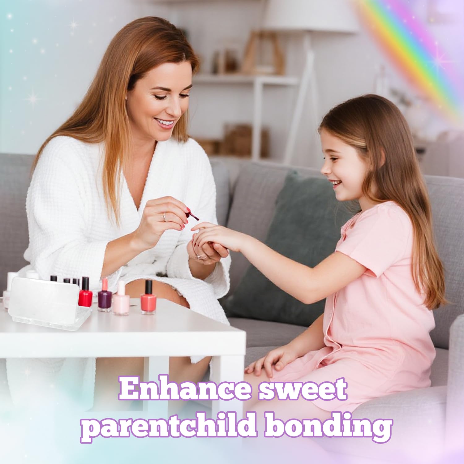 Krofaue uñas infantiles para eventos, fáciles de quitar tras jugar.