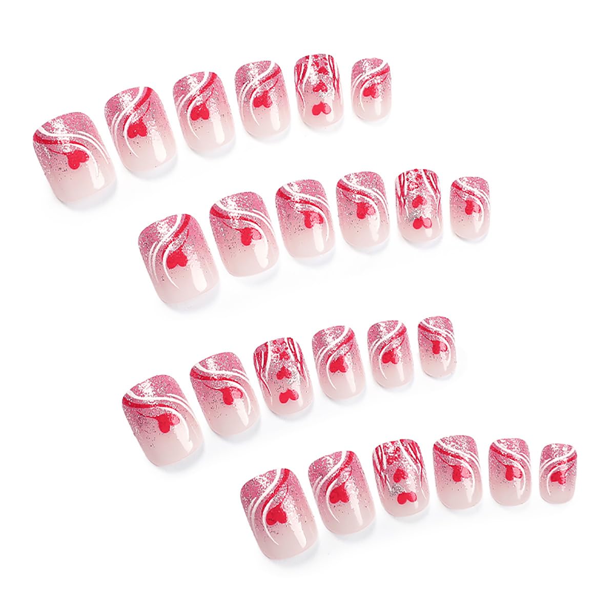 Uñas KRTBKR pegables para aplicación rápida y fácil.