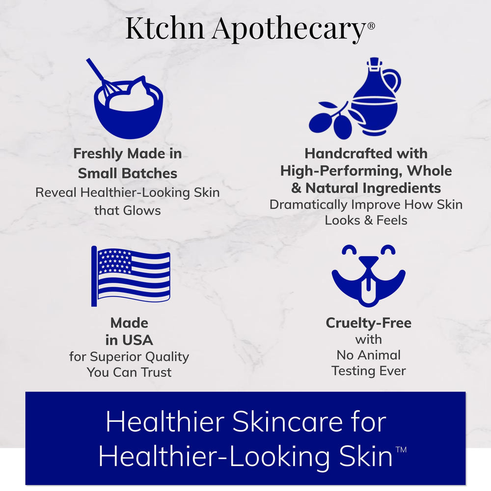 Ktchn Apothecary adecuado para todas las pieles, suave y equilibrado