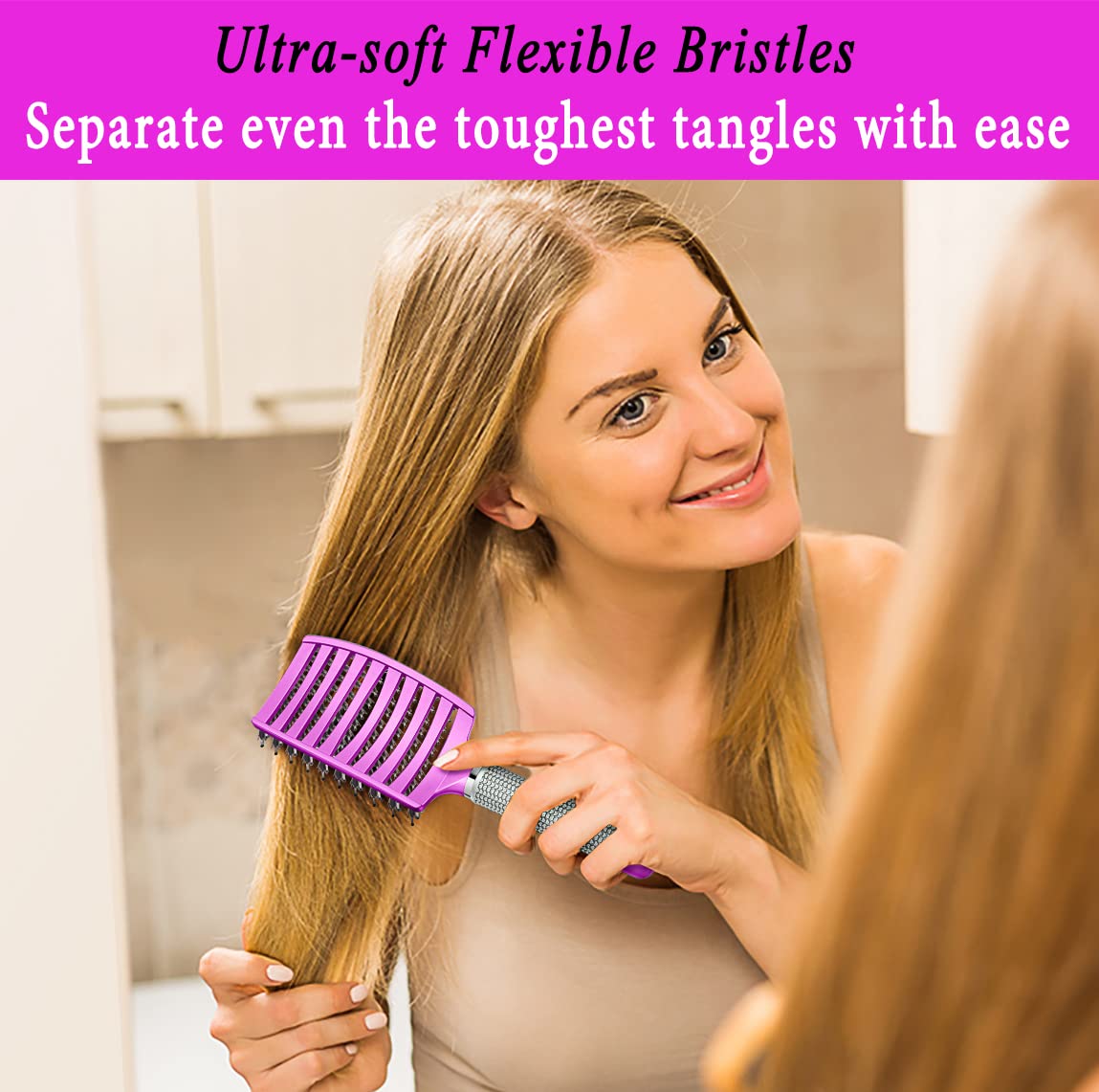 KTKUDY cepillo con ventilación para secar el cabello más rápido