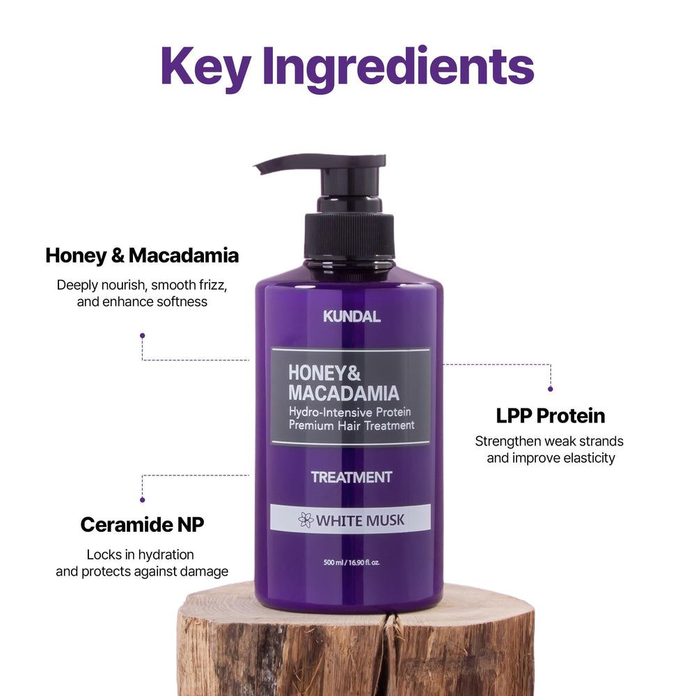 KUNDAL Botellas con diseño ergonómico para champú y acondicionador.