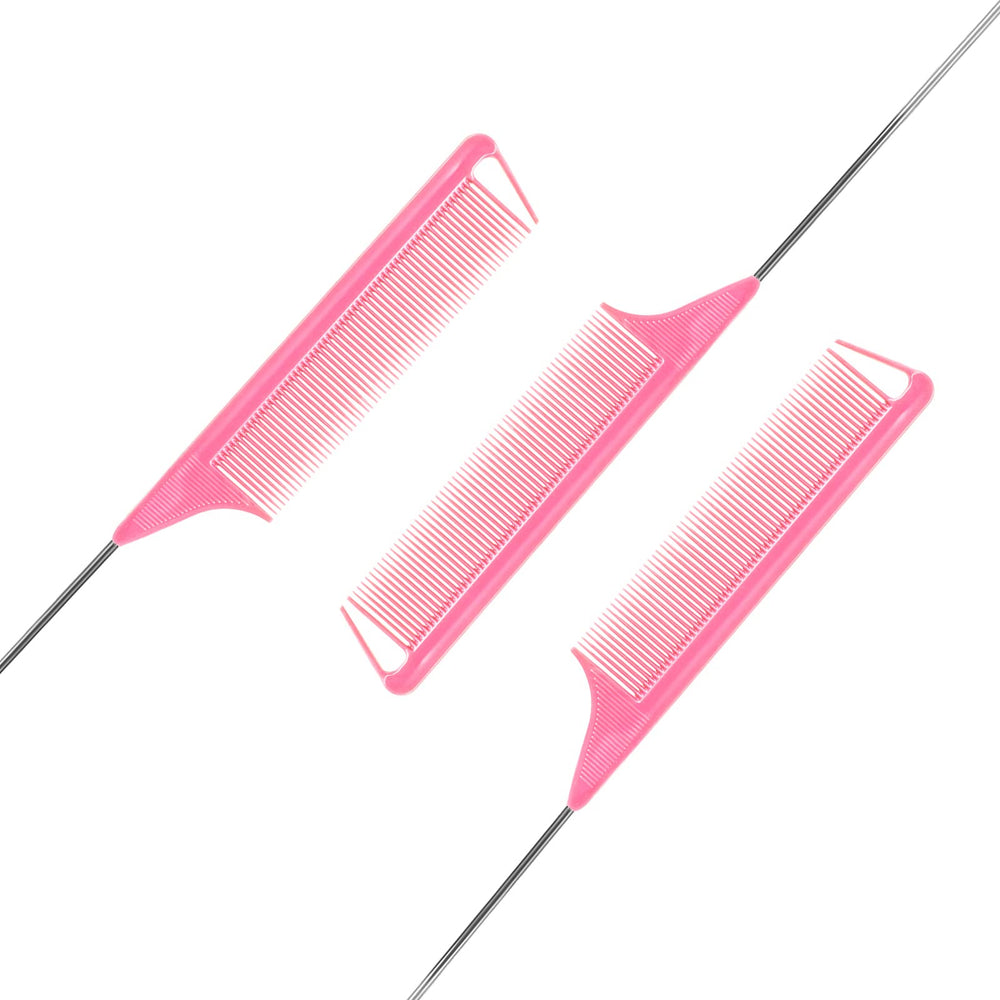 Peine cola de ratón rosa Kunihiko ligero y duradero para secciones y peinado
