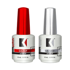KUPA Gelfinity base coat en botella para adhesión suave y duradera.