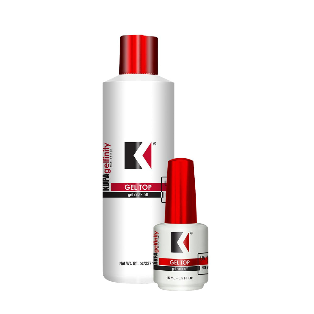 KUPA GelFinity: bote brillo intenso para uñas impecables y protegidas.