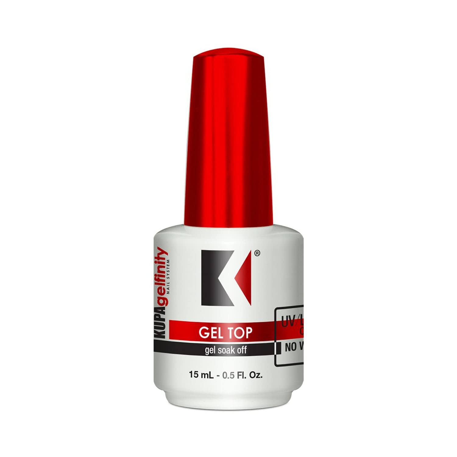 KUPA GelFinity con brillo alto sin limpieza para acabado duradero.
