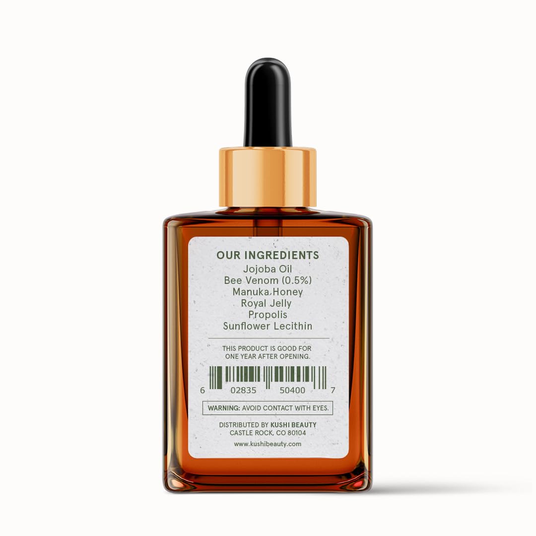 KUSHI Sérum Venin d'Abeille, formule sans parabènes et sans sulfates