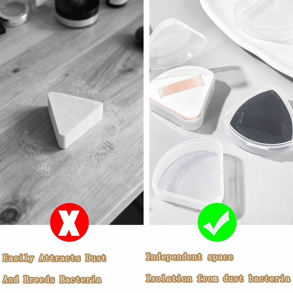 KuuGuu: estuche translúcido con cierre, ideal para viaje y uso diario.