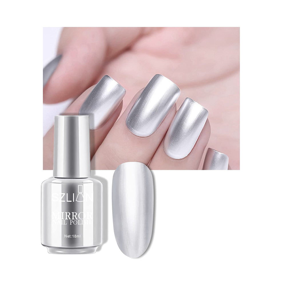 KYDA Esmalte Espejo Oro con brillo reflectante para uñas.