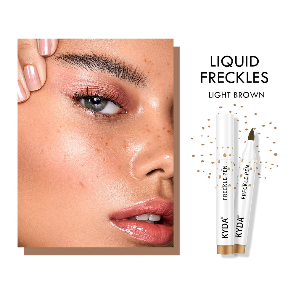 KYDA estilo bronceado con pecas realistas
