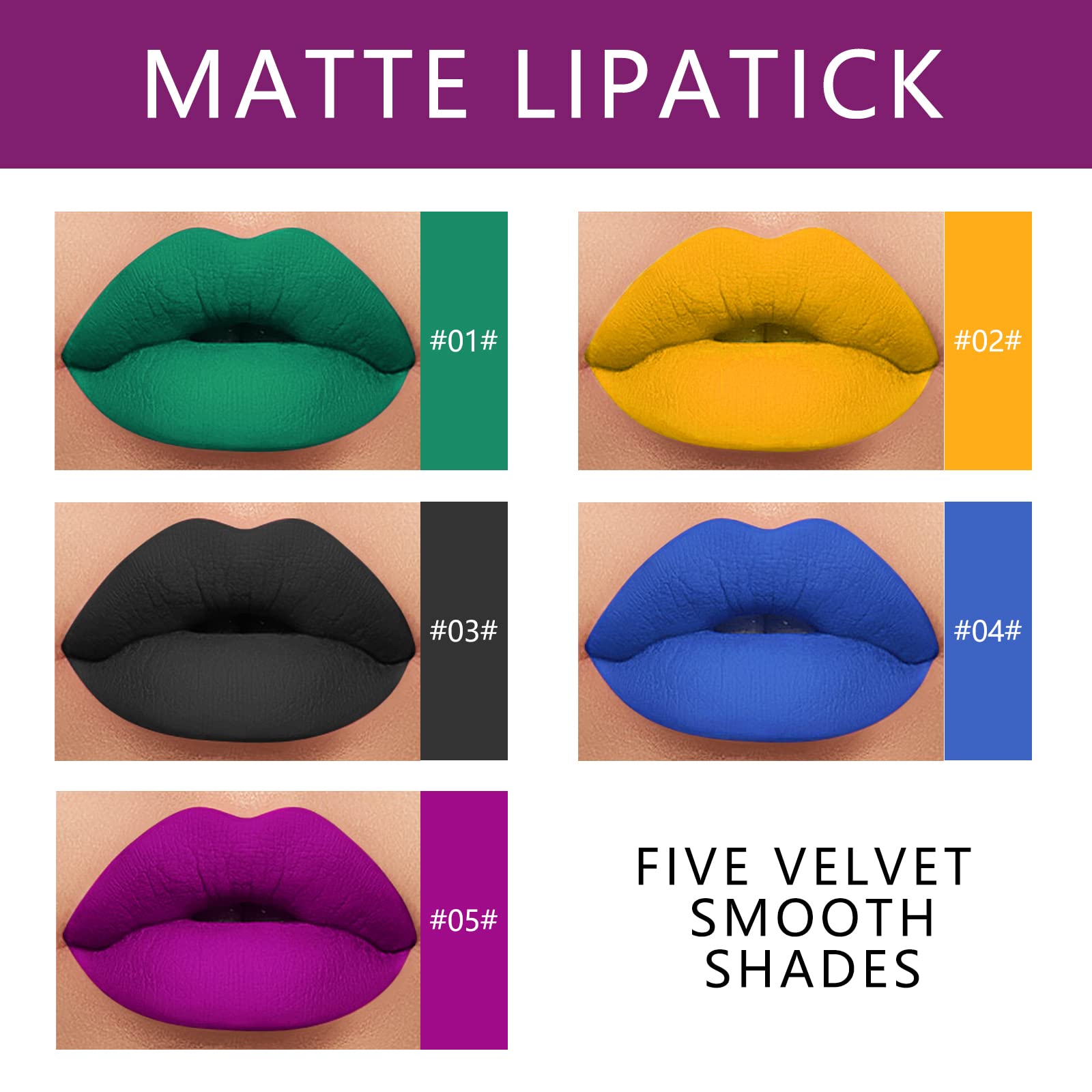 Labial KYDA en acabado mate-terciopelo, suave y duradero.