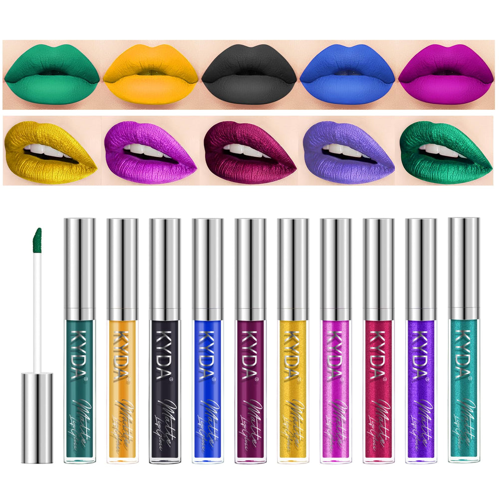 Conjunto KYDA de labiales 10 colores para cualquier estilo.