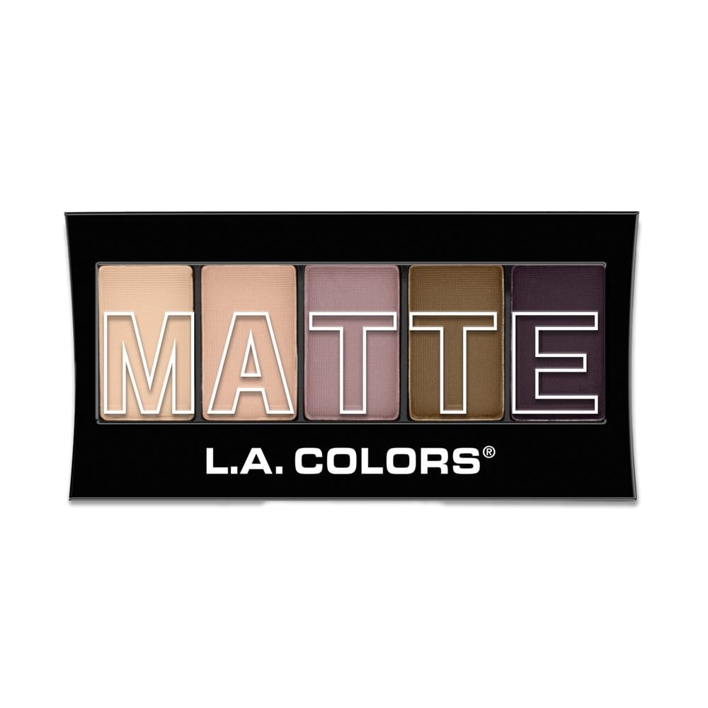 L.A. COLORS aplicación de sombras mate Natural Linen para difuminado suave.