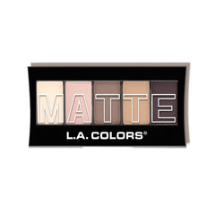 L.A. COLORS paleta Natural Linen: sombras mate versátiles para looks diarios.