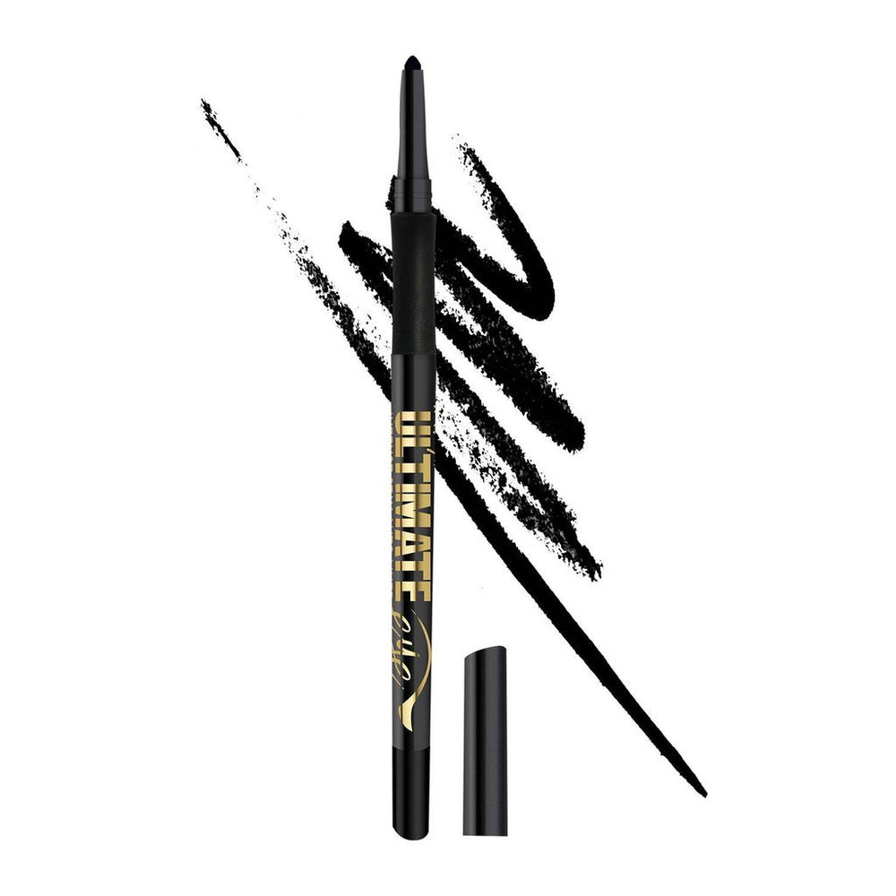 L.A. Girl Ultimate Intense Stay Auto Eyeliner negro, delineado intenso y duradero.