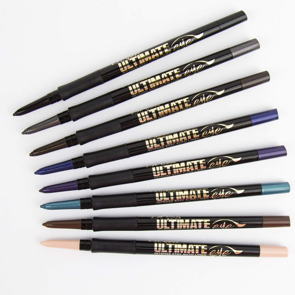 Rutina diaria de ojos más rápida con L.A. Girl Ultimate Intense Stay.