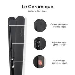 L'ANGE HAIR Le Ceramique recubrimiento cerámico, primer plano preserva la humedad y añade brillo.
