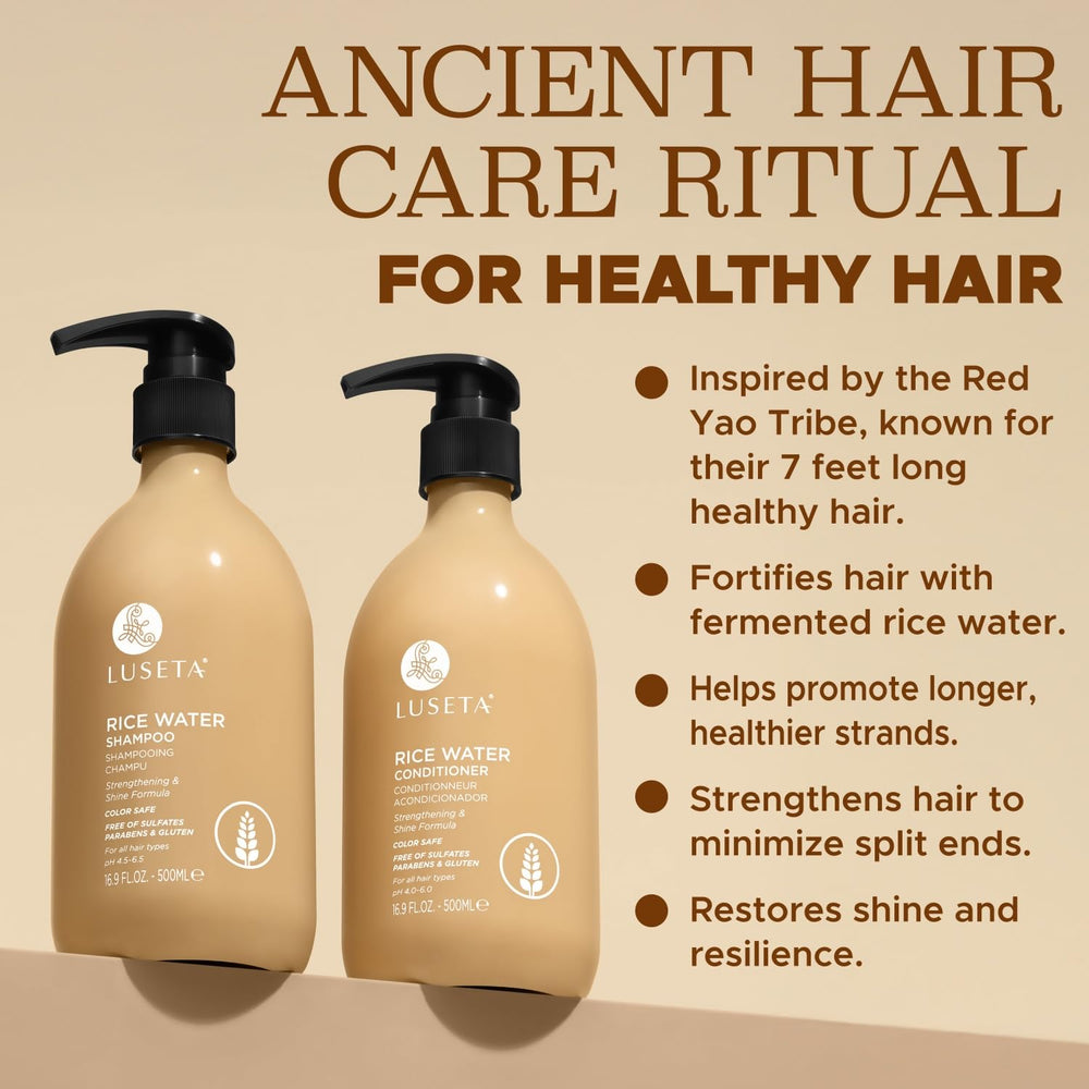 Aplicación en la ducha para cabello renovado con L LUSETA.