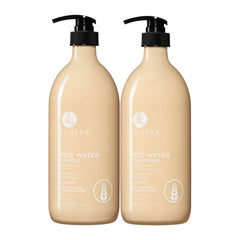 Champú de Agua de Arroz de L LUSETA en botella, para cabello saludable.