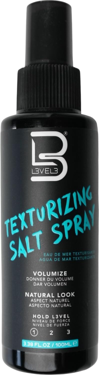 Aerosol texturizante L3 nivel-3 con sal marina para ondas de playa naturales.