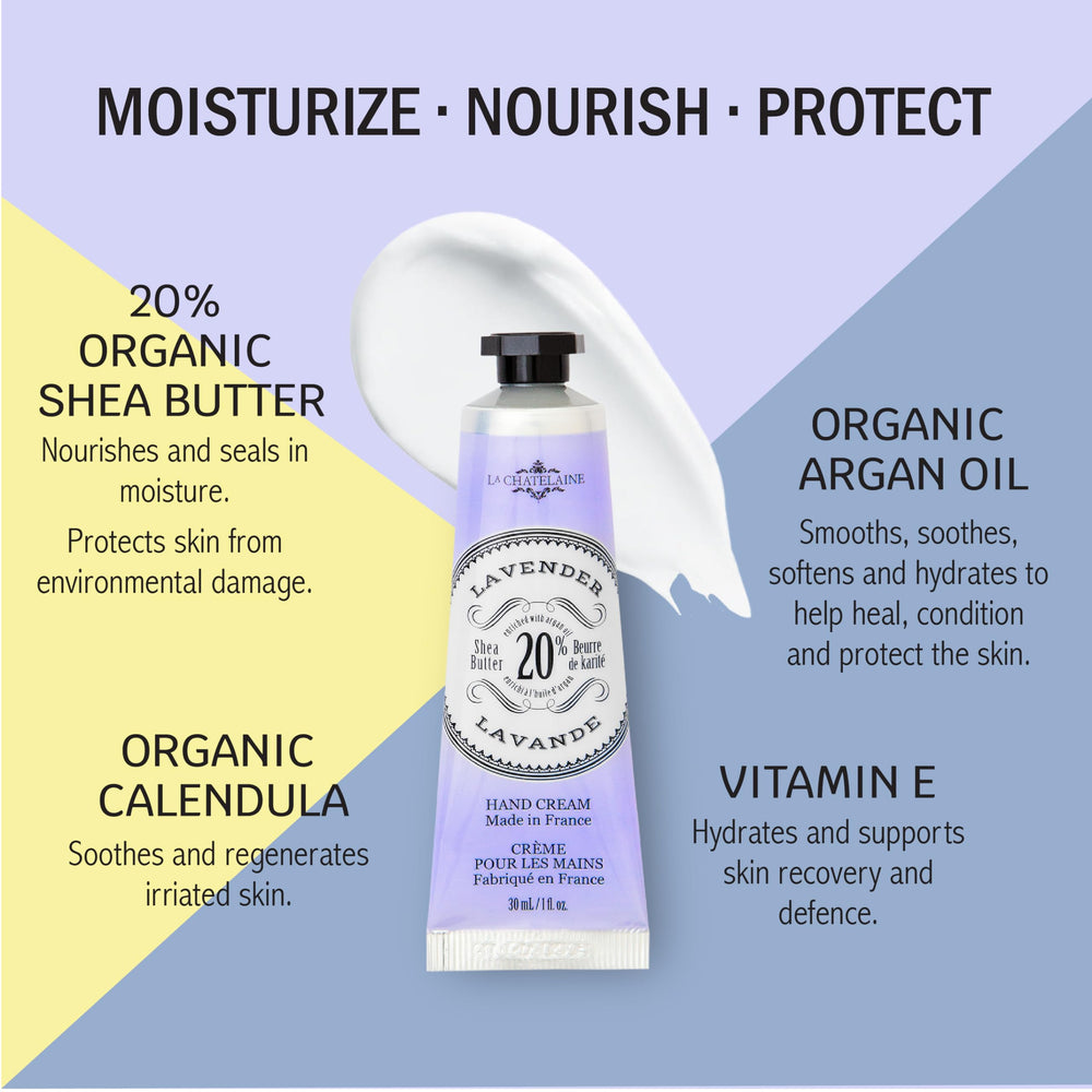 La Chatelaine Trío crema manos fizz cítrico, textura cremosa y absorción rápida.