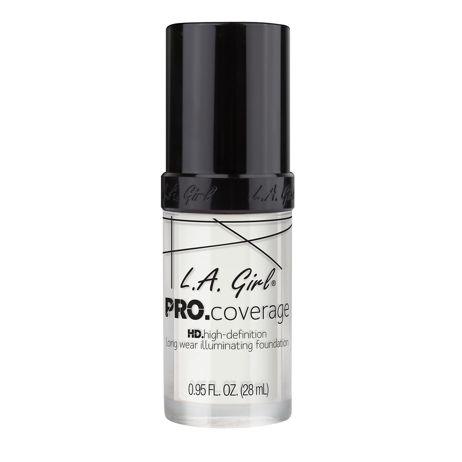 Pro Coverage Foundation de L.A. Girl, vertido en botella, cobertura versátil para diario.