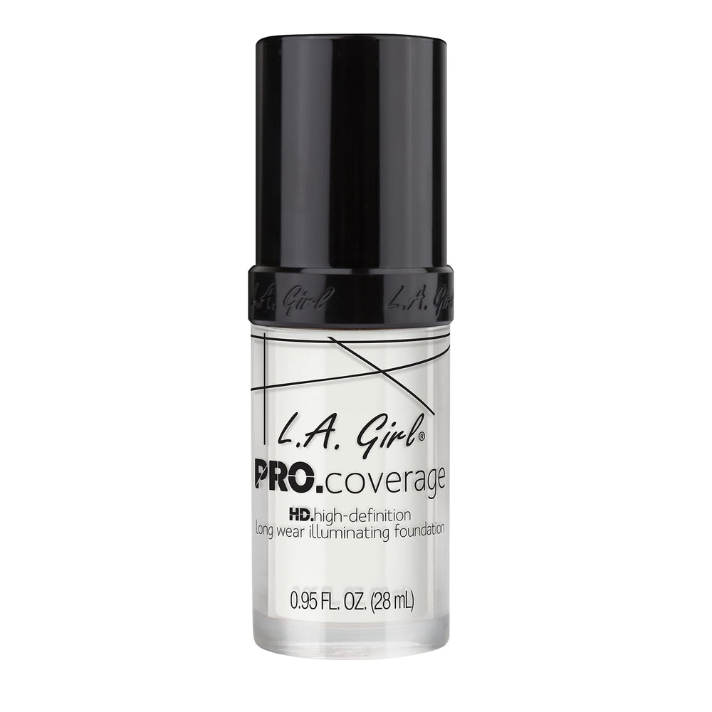 Pro Coverage Foundation de L.A. Girl, vertido en botella, cobertura versátil para diario.