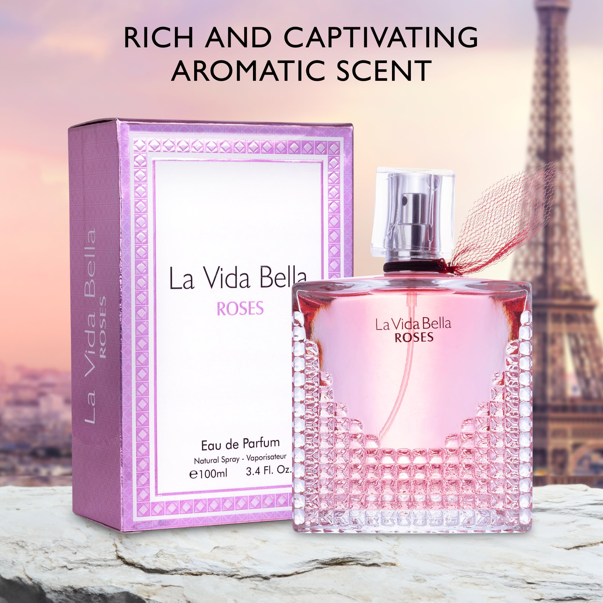 La Vida Bella Roses, notas-pimienta-rosa para un giro moderno.
