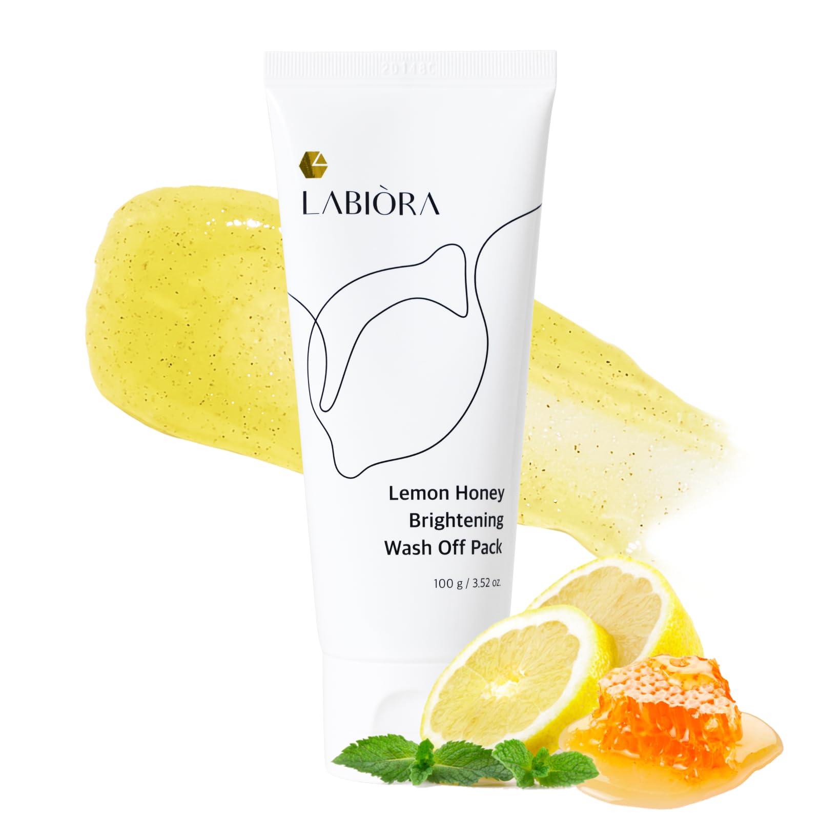 LABIORA Limón Miel, mascarilla exfoliante en 5 minutos para piel suave.