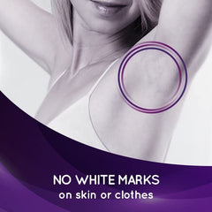 Sin residuos visibles en la piel gracias al gel invisible de Lady Speed Stick