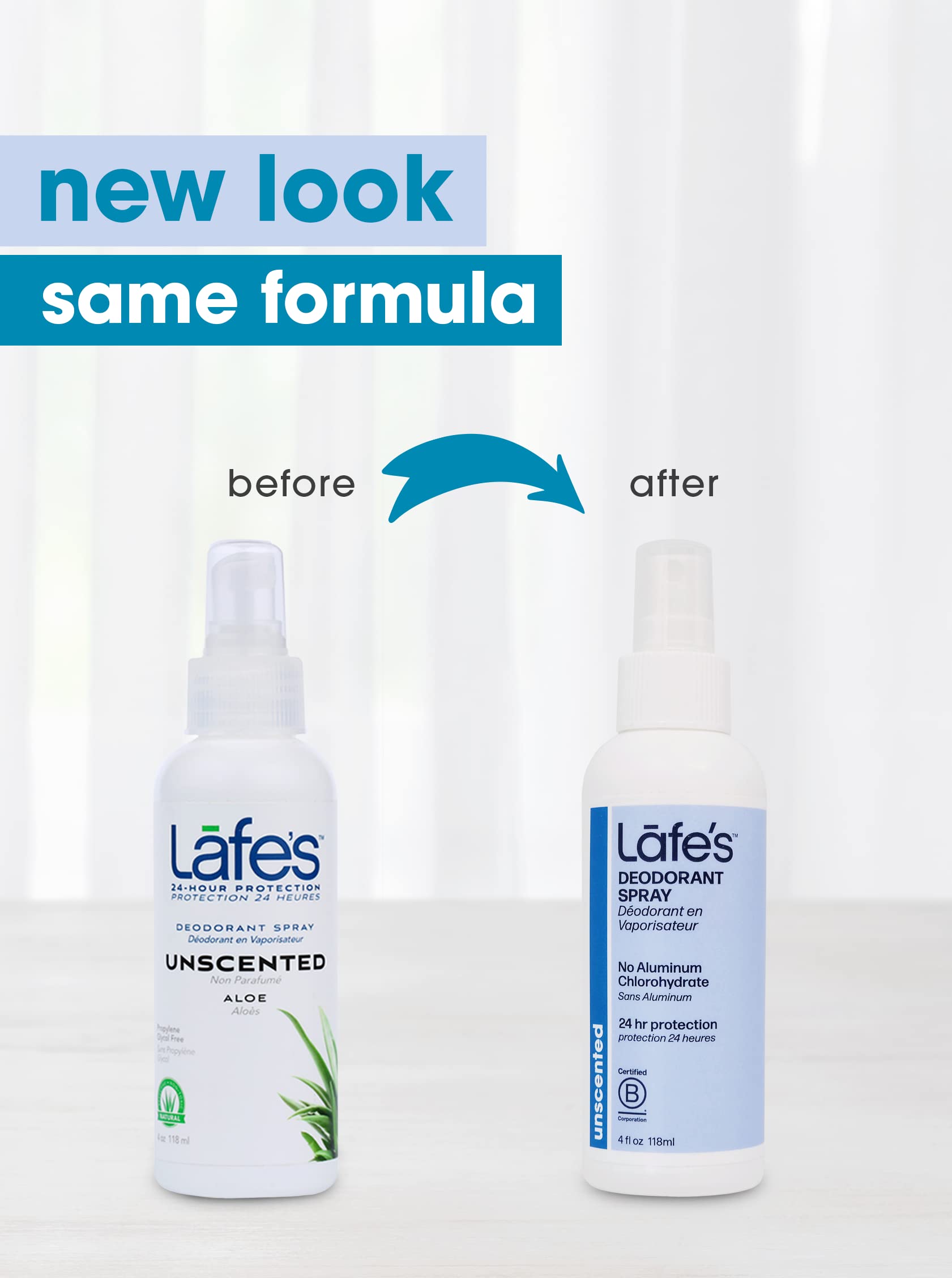 Desodorante Lafes sin bicarbonato y sin parabenos, opción para piel sensible con aloe