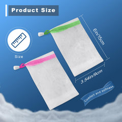 Lagincig bolsa jabón tamaño ajustable: apertura adaptable para jabones diversos.