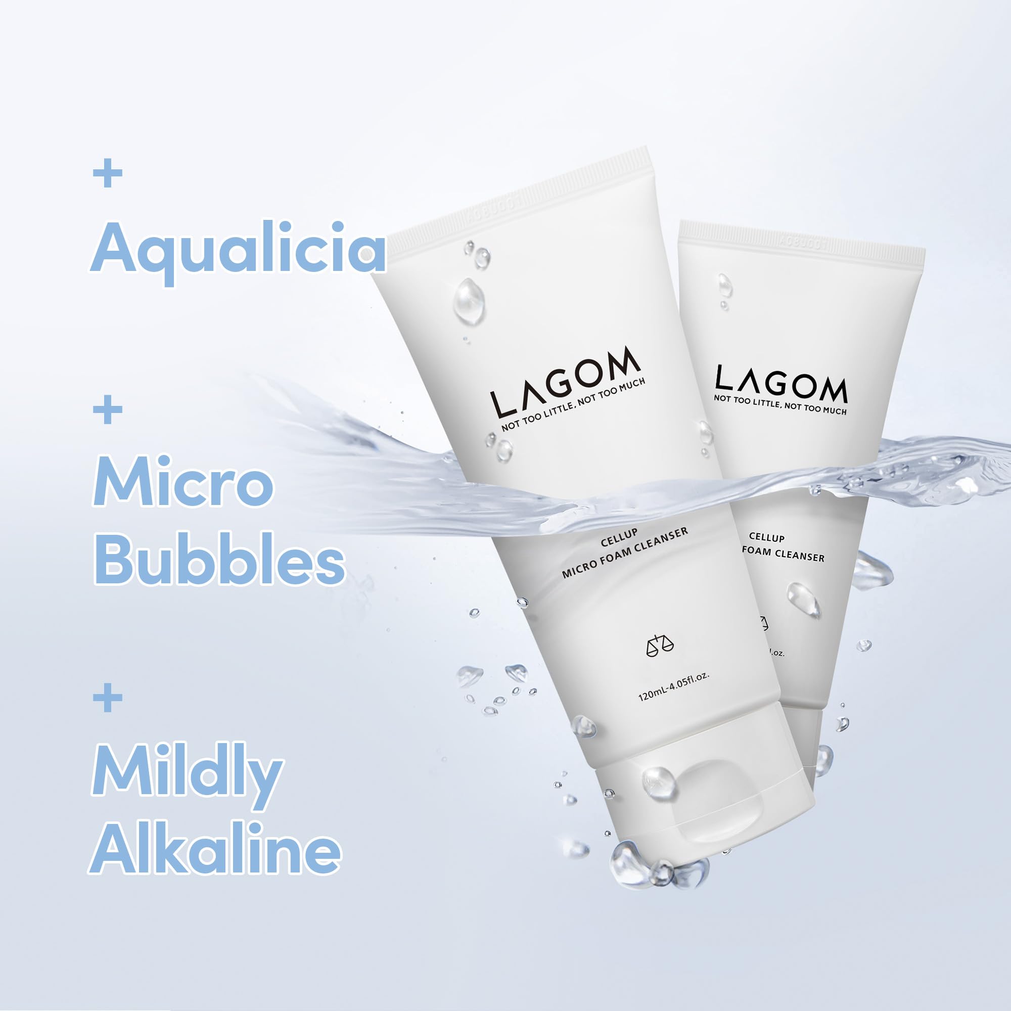 LAGOM Cellup manejo de manos para generar espuma suave