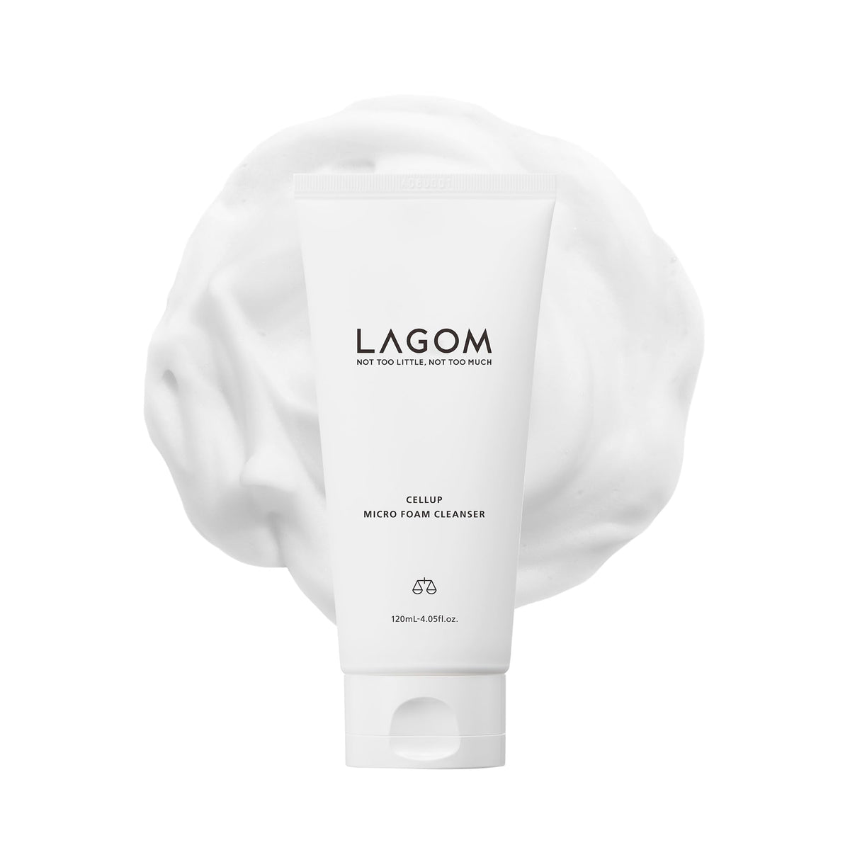 LAGOM Cellup con burbujas micro-densas para limpiar poros y eliminar impurezas