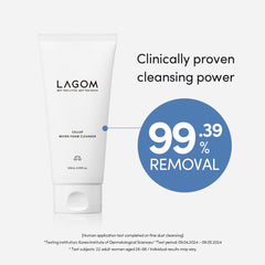 LAGOM Cellup espuma suave envolviendo la piel durante el lavado
