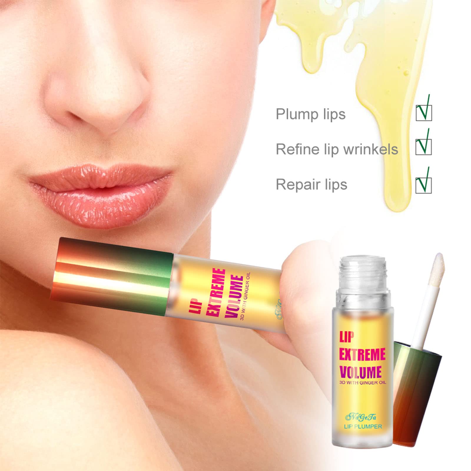LAIKME Lip Plumper Extreme: brillo sutil para acabado natural