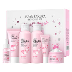 Laikou conjunto cuidado Sakura limpiador suave para rostro limpio y fresco.