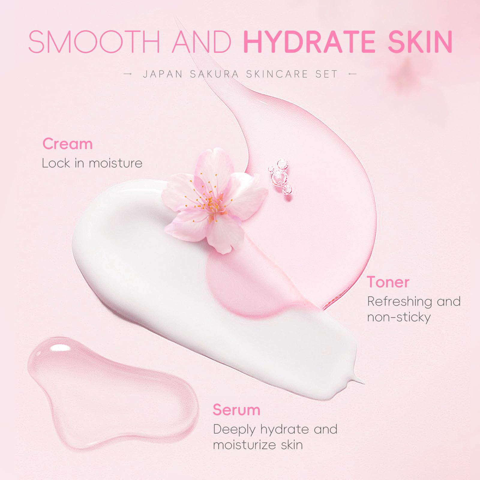 Laikou tónico Sakura equilibra la piel para cuidado diario.