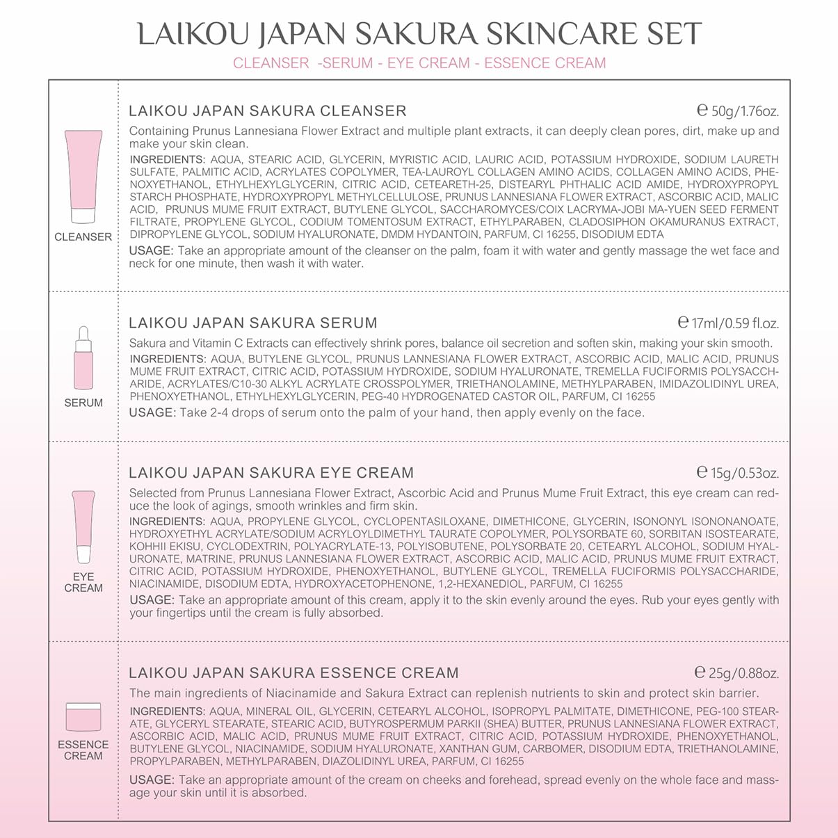 Laikou Sakura caja regalo elegante para ocasiones especiales.