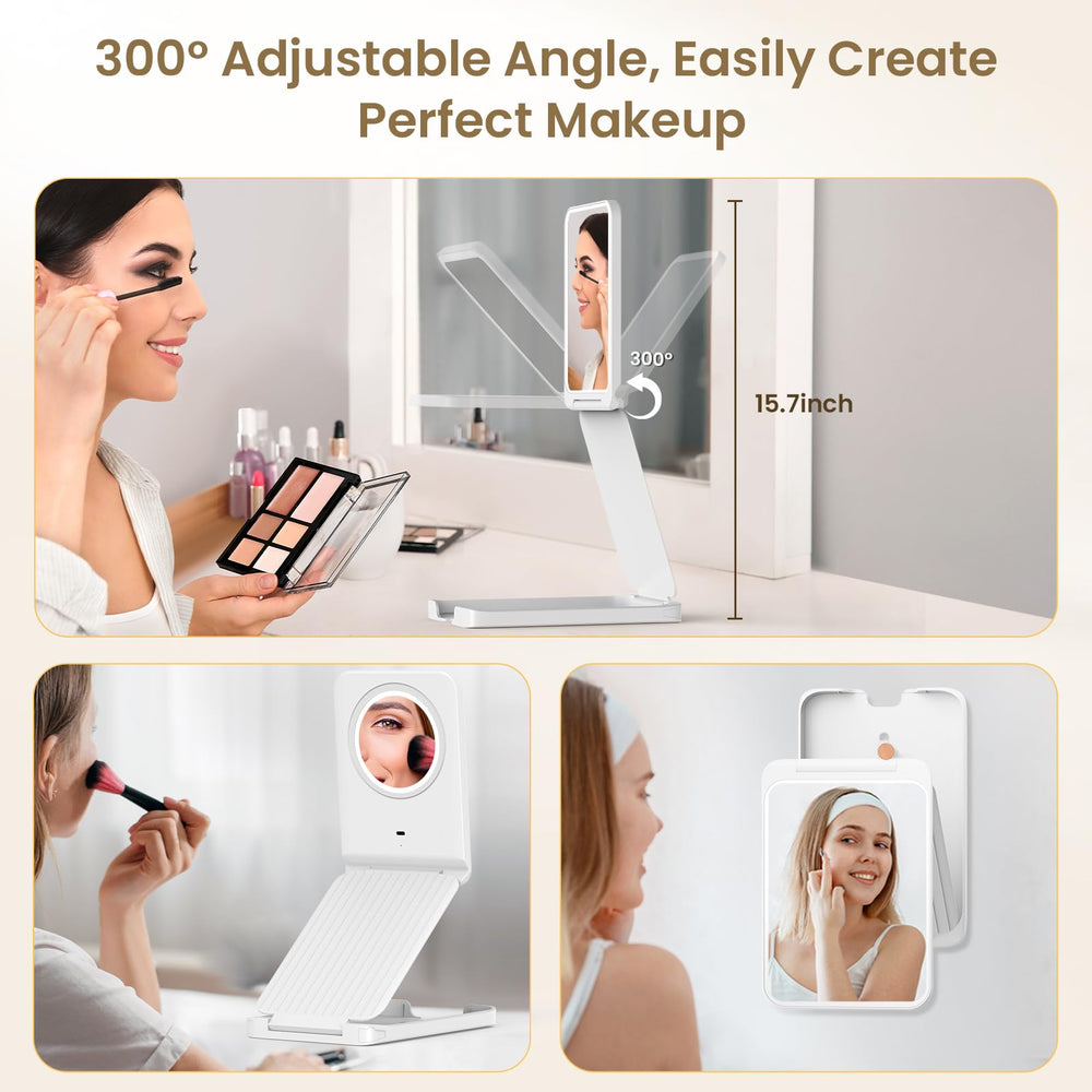 LAMPICK iluminación con 72 LEDs 5500K para maquillaje claro.